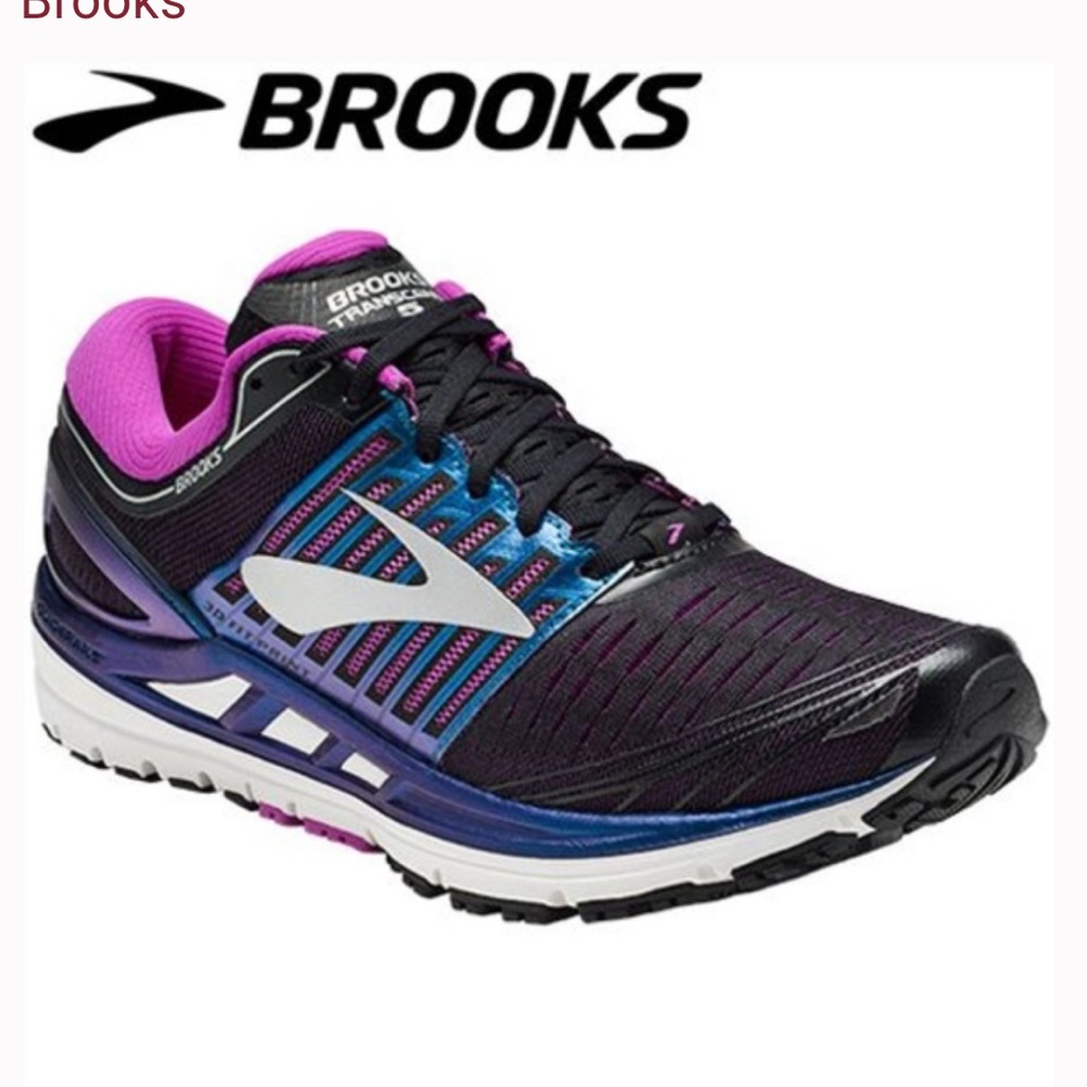 Brooks Transcend 5 Blk/Blue/Purple Running Shoes Sneakers